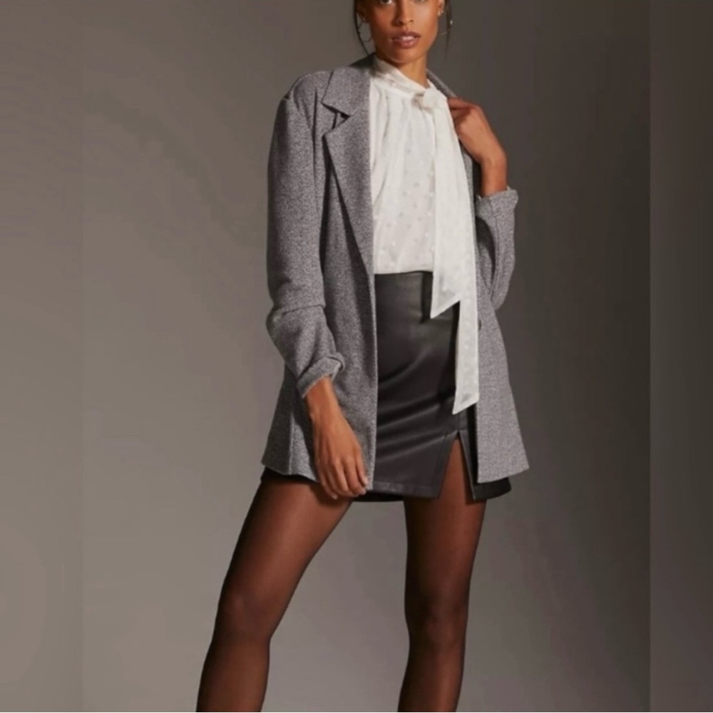 Avec les Filles / Anthropologie grey boyfriend blazer